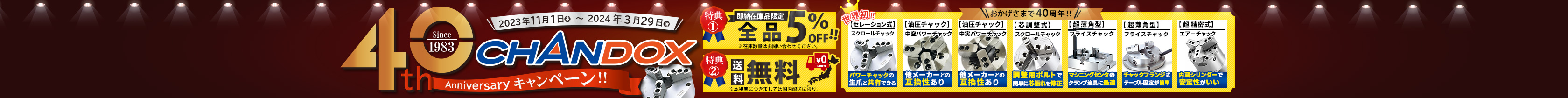 CHANDOX　40周年